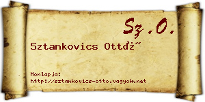 Sztankovics Ottó névjegykártya